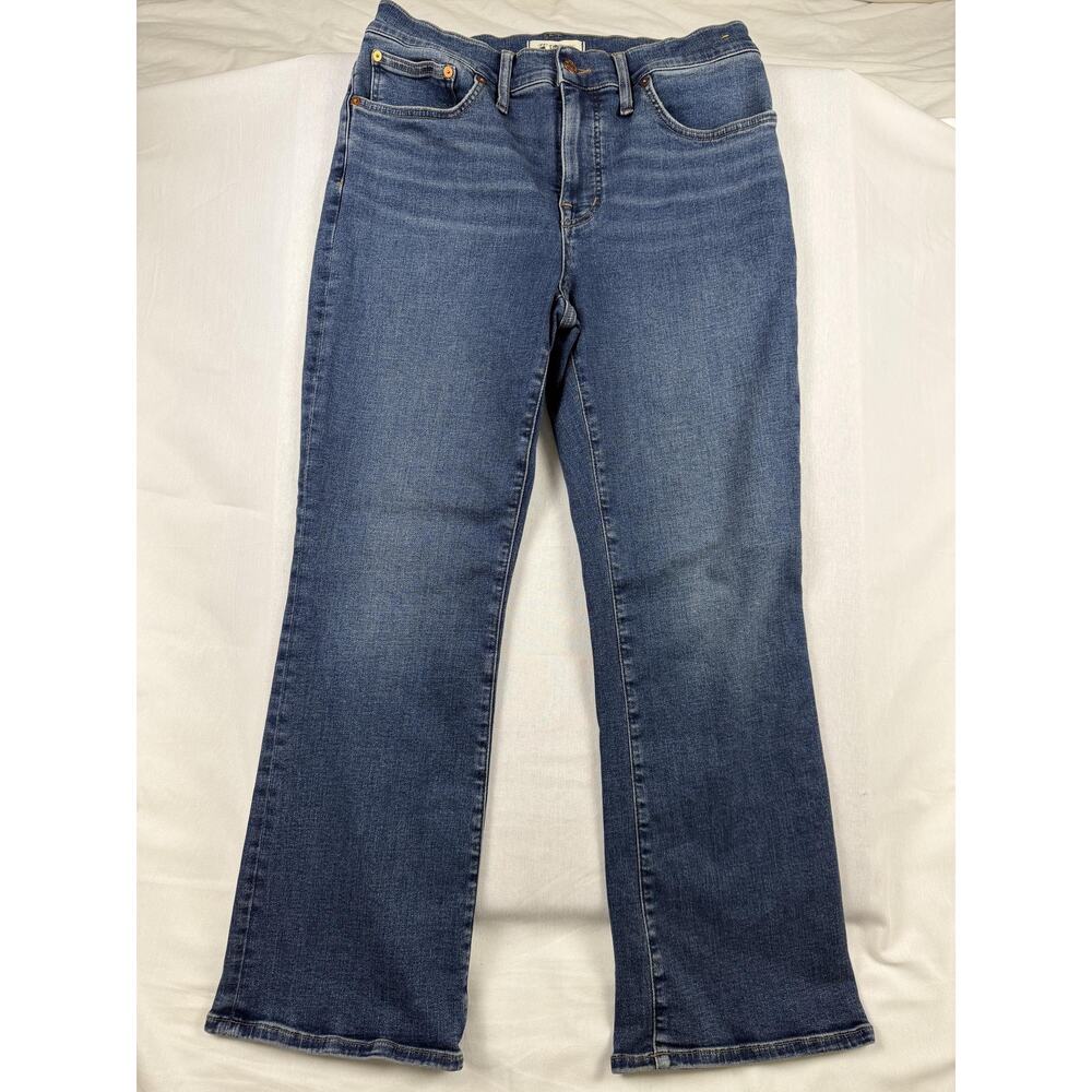Madewell Jeans Womens 30 Mid Rise Kick Out Bootcut Medium Wash Denim